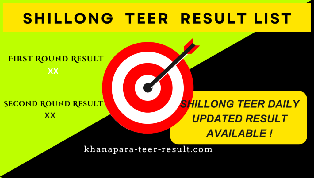 Shillong Teer Result Today Live